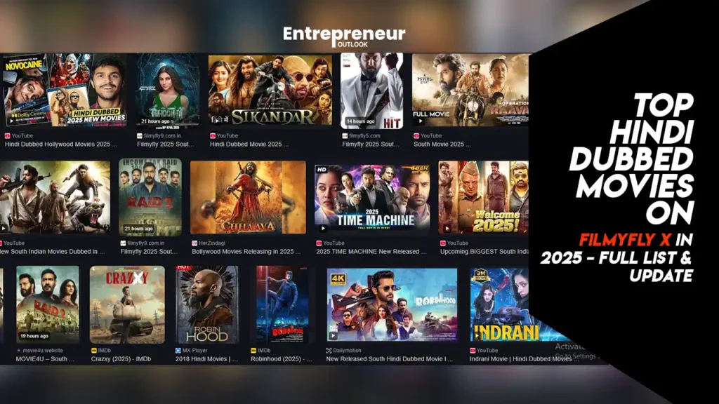 Top Hindi Dubbed Movies on Filmyfly X in 2025 – Full List & Updates