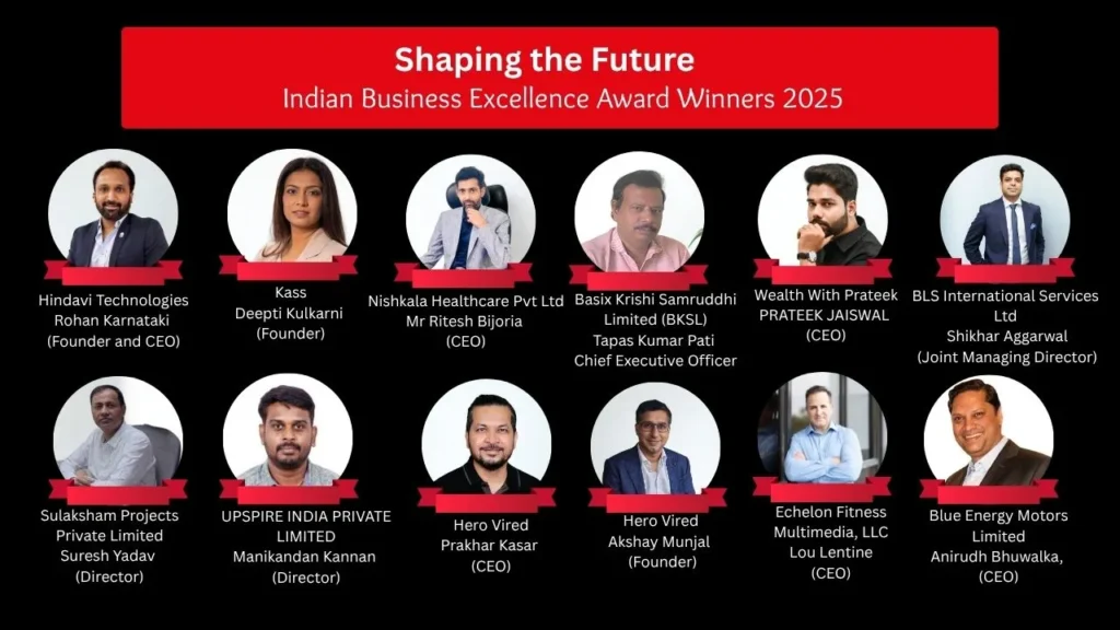 Shaping the Future: 2025 Indian Business Excellence Award Winners