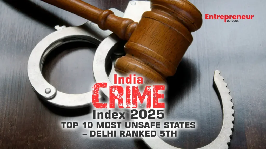 India Crime Index 2025: Top 10 Most Unsafe States – Delhi Ranked 5th